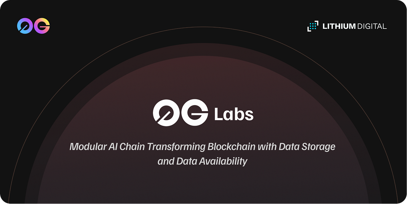 0G Labs: Modular AI Chain Transforming Blockchain with Data Storage and  Data Availability | by Lithium Digital | Medium