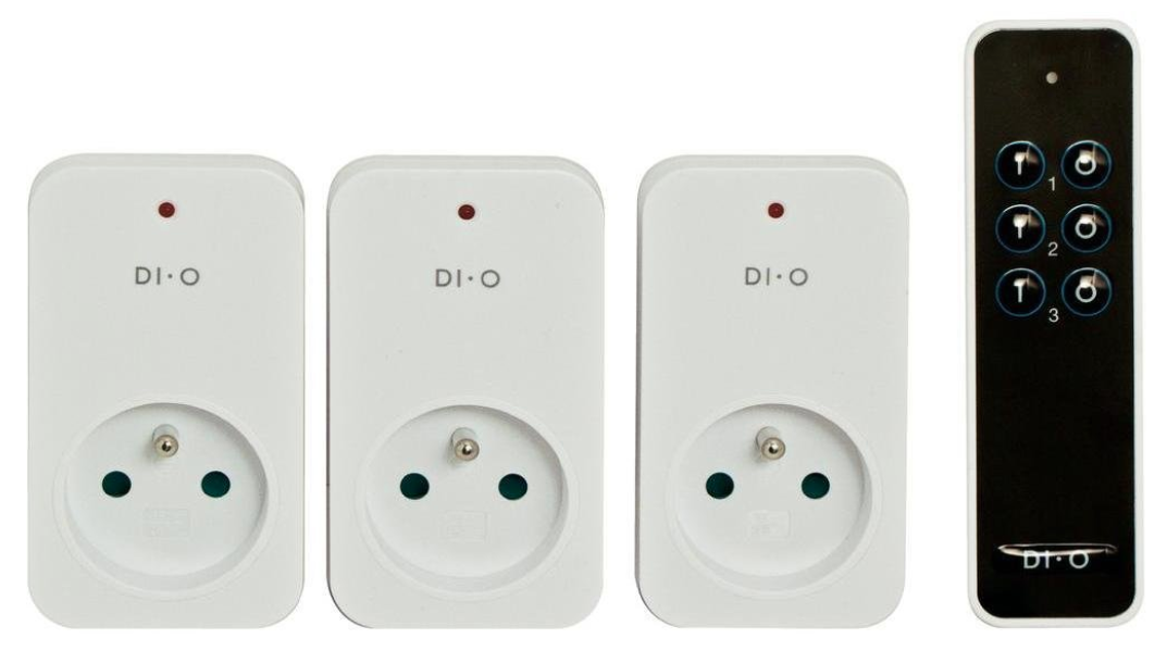 DiO First Nano: Three sockets + remote control