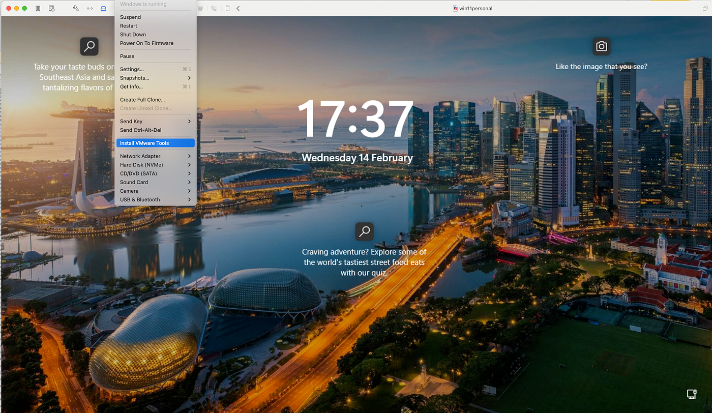Win 11 on VMware Fusion 13.5 for MAC silicon (M1/M2/M3) with VMs