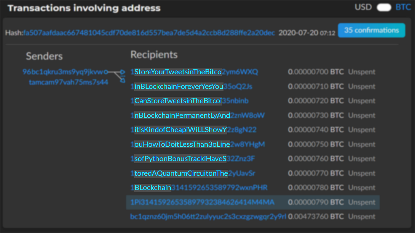 Store your tweets in the Bitcoin blockchain forever! | by Asier Arranz |  Medium