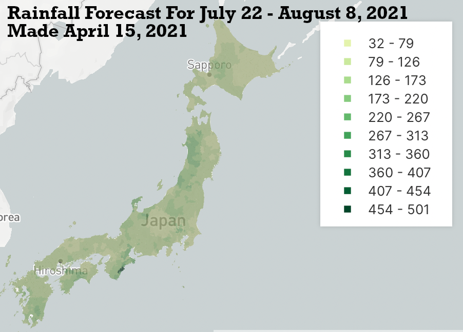 The Olympics Weather Forecast. The Olympics begin in 46 to