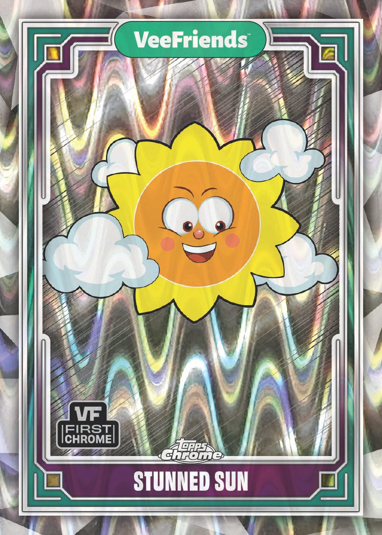 \"KEEP YOUR EYES\" エイリアン PR+ ヴァイスシュヴァルツ 5555 Fan - Green Refractor 27/99 - VeeFriends 2025 Topps Chrome | eBay