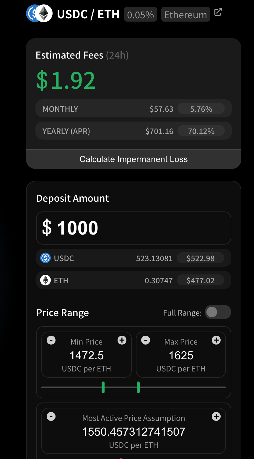 Liquidity Provisioning part 1 — Uniswap LP positions | by pbharrin | Medium