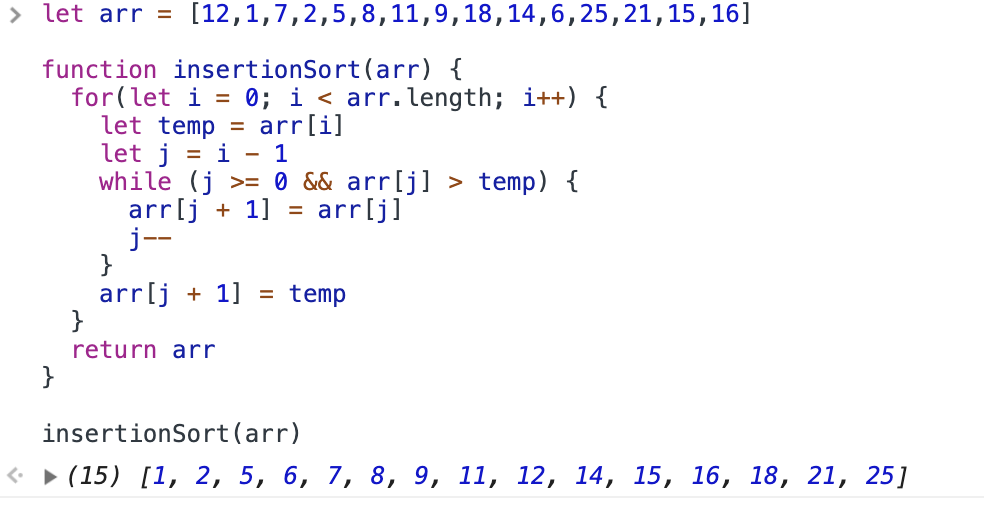 Insertion Sort Algorithm — Java Script/Pascal | by sonia dumitru | Medium