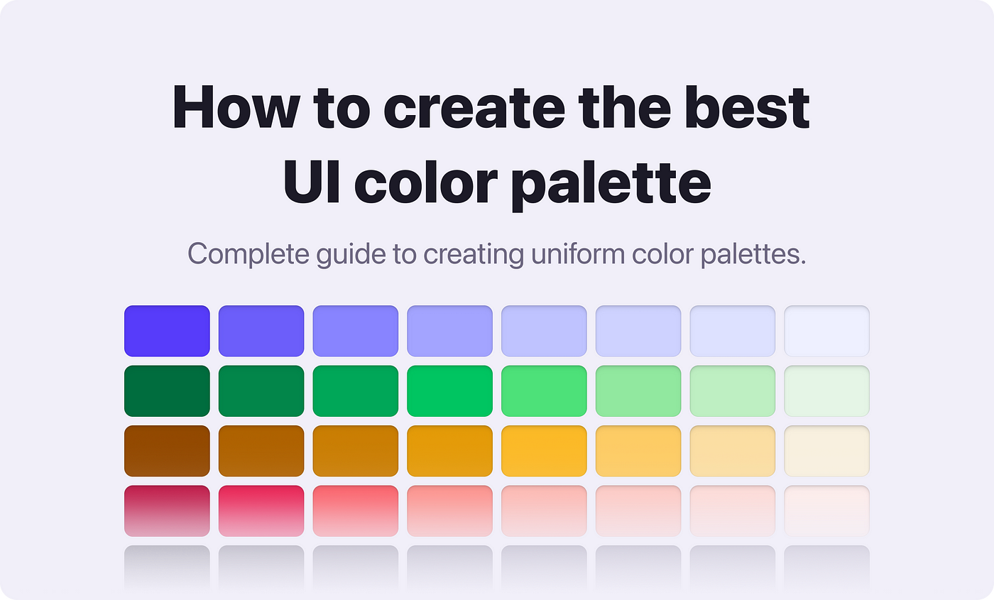 How to create the best UI color palette | Atmos.style