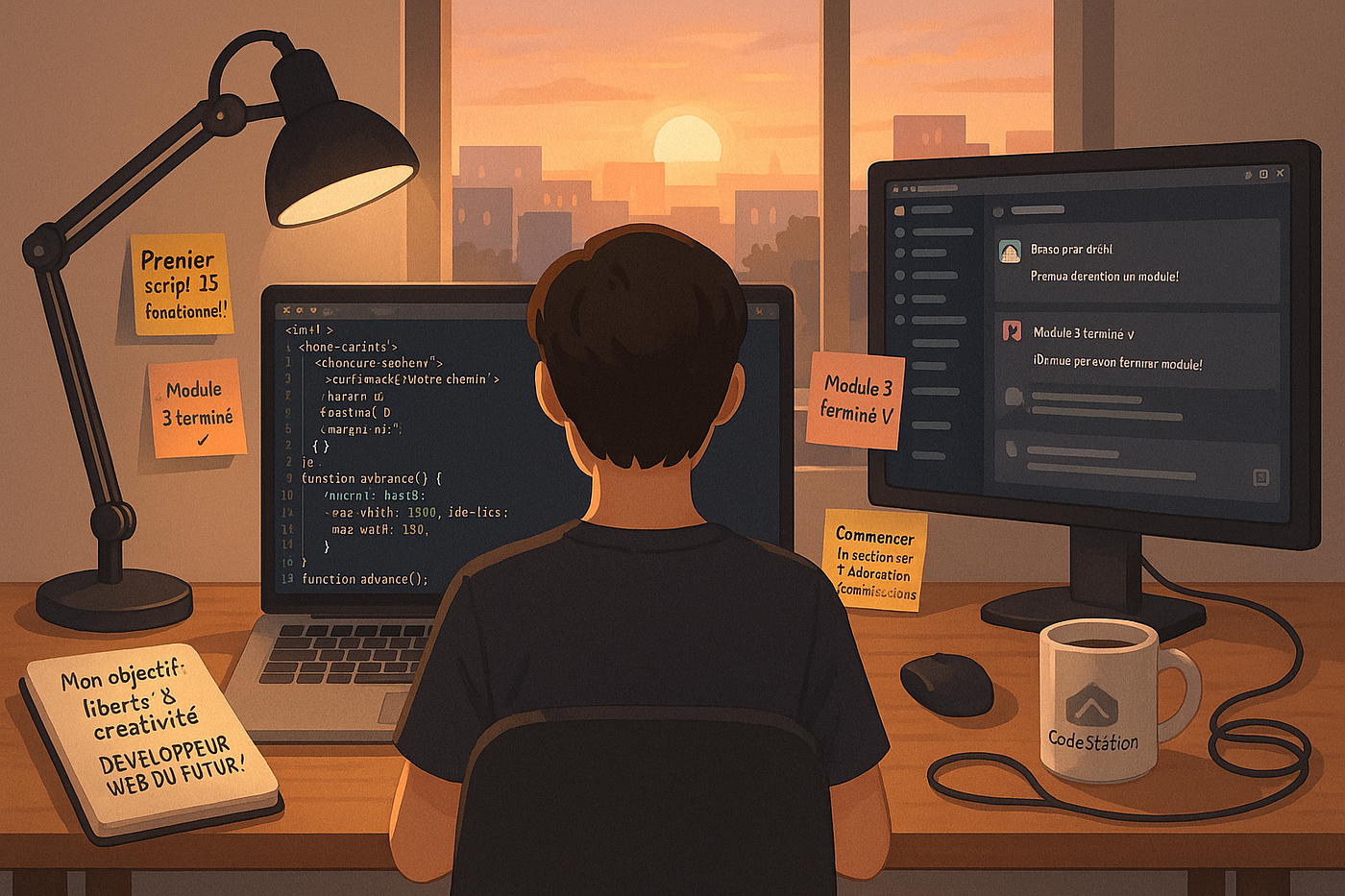 Comment rester motivé(e) pendant des mois quand on apprend le dev web en ligne ?