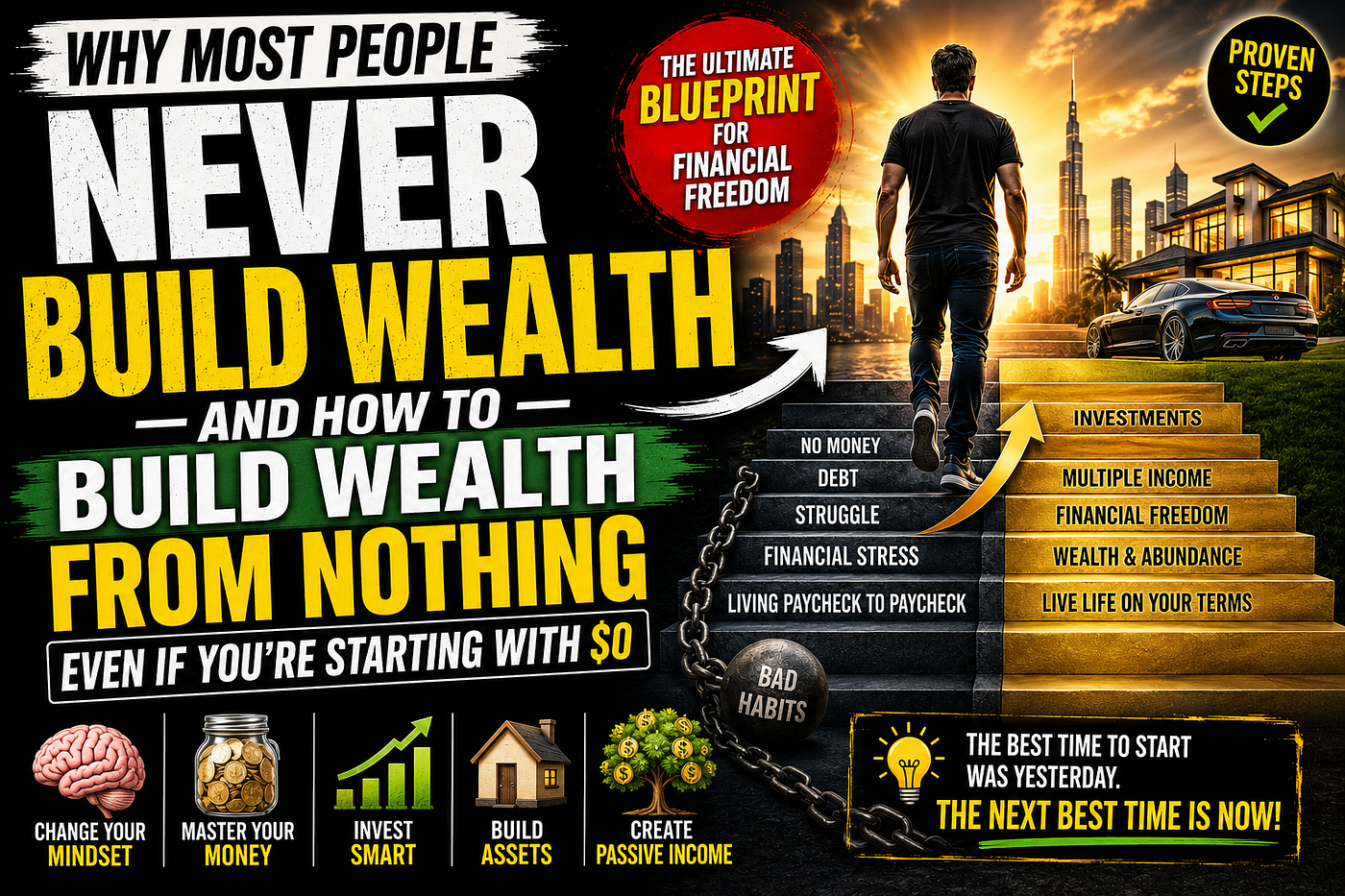 Why Most People Never Build Wealth: How to Build Wealth From Nothing Even If You're Starting With…