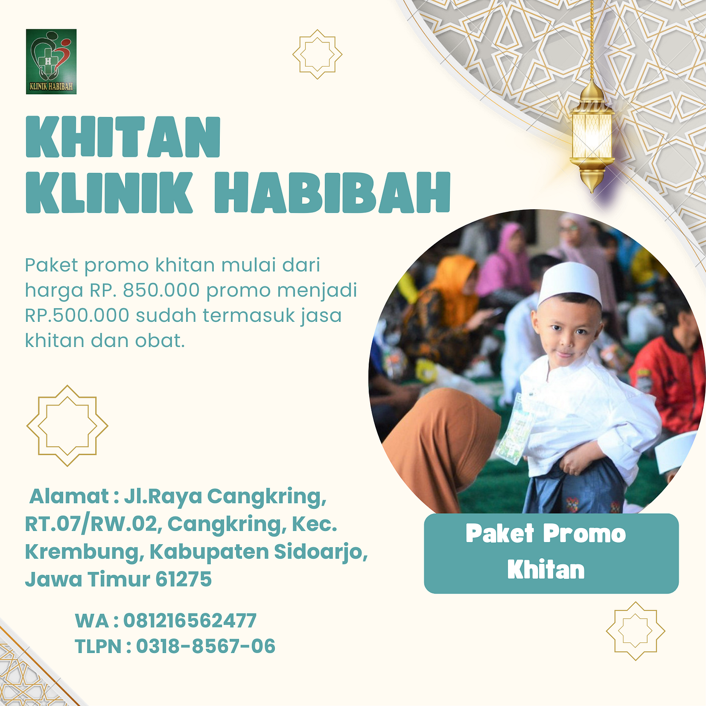 HARGA RAMAH, WA 0813-3449-1967, Melayani Sunat  Smart Klamp Klinik Habibah Krembung 
 
KLIK…