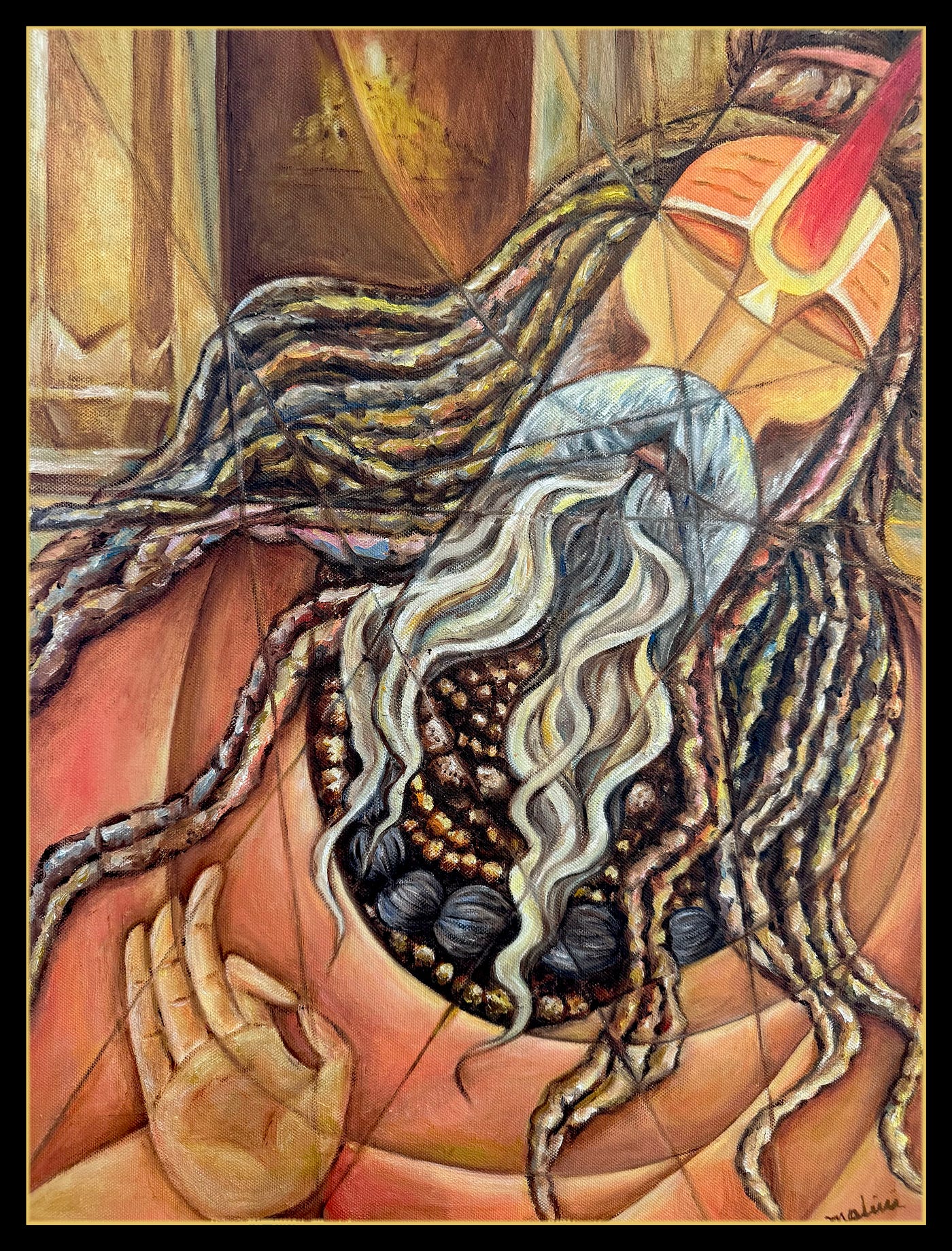 Sadhu, Oils on Canvas 18"x24" © 2026 Malini Rao