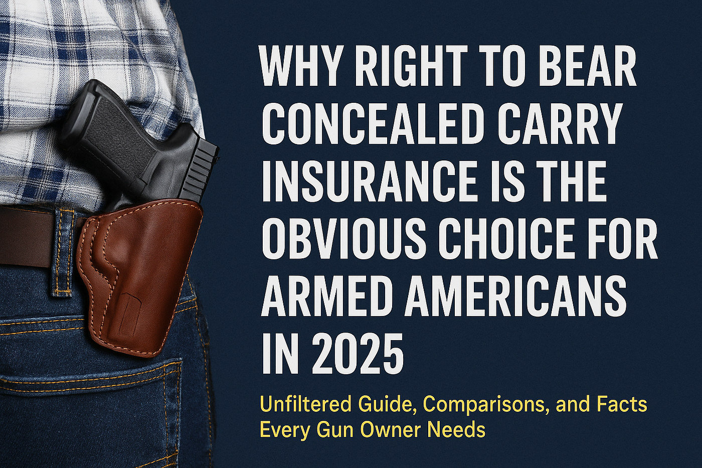 Why Right to Bear Concealed Carry Insurance Is the Obvious Choice for Armed Americans in 2025…