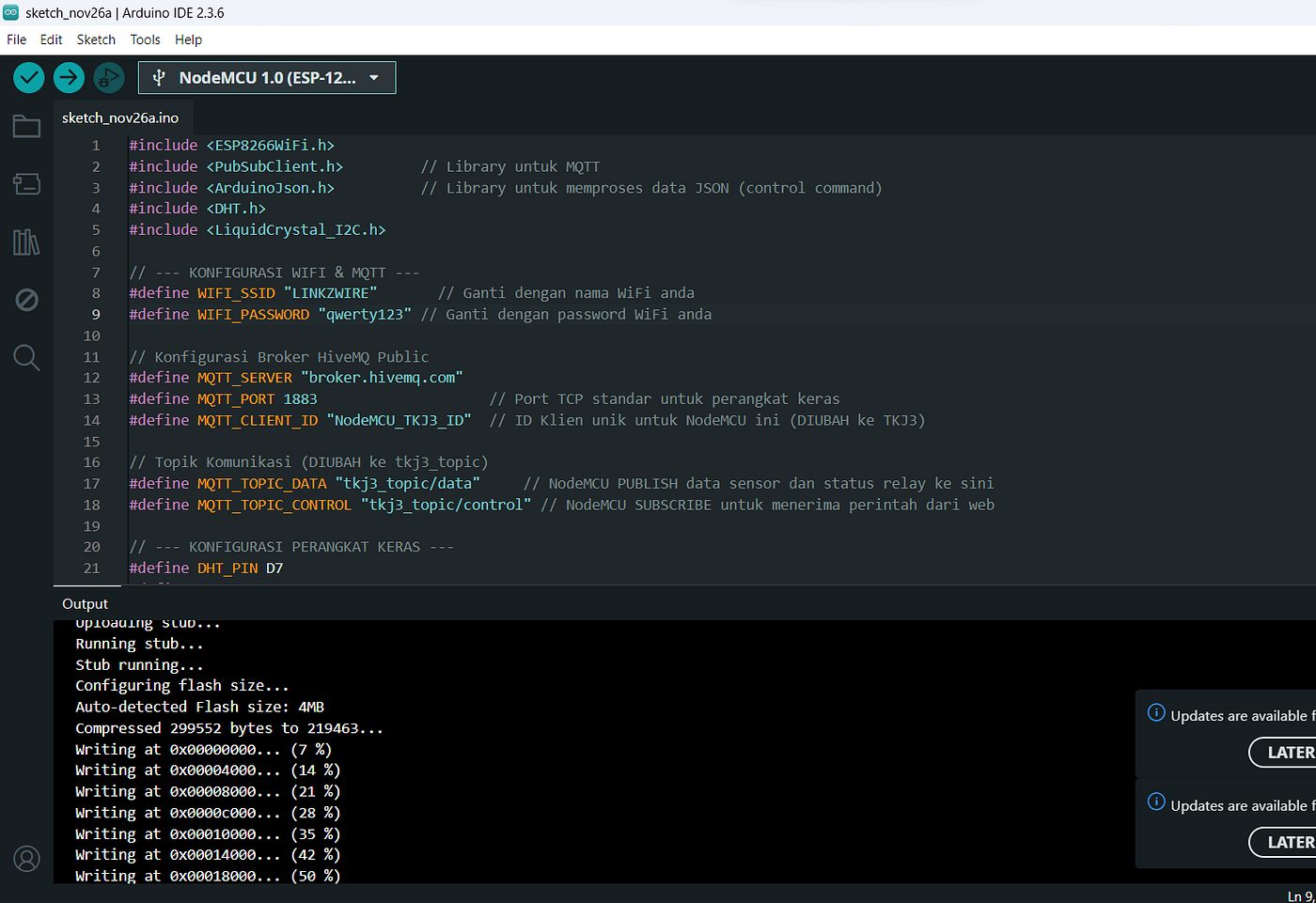Program Ke ESP8266 NodeMcu