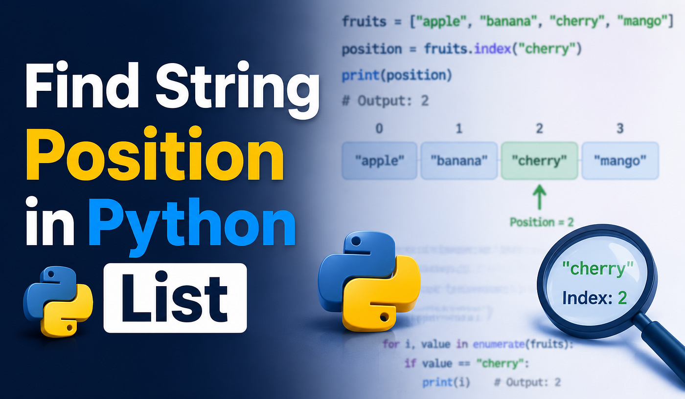 Find String Position in a Python List