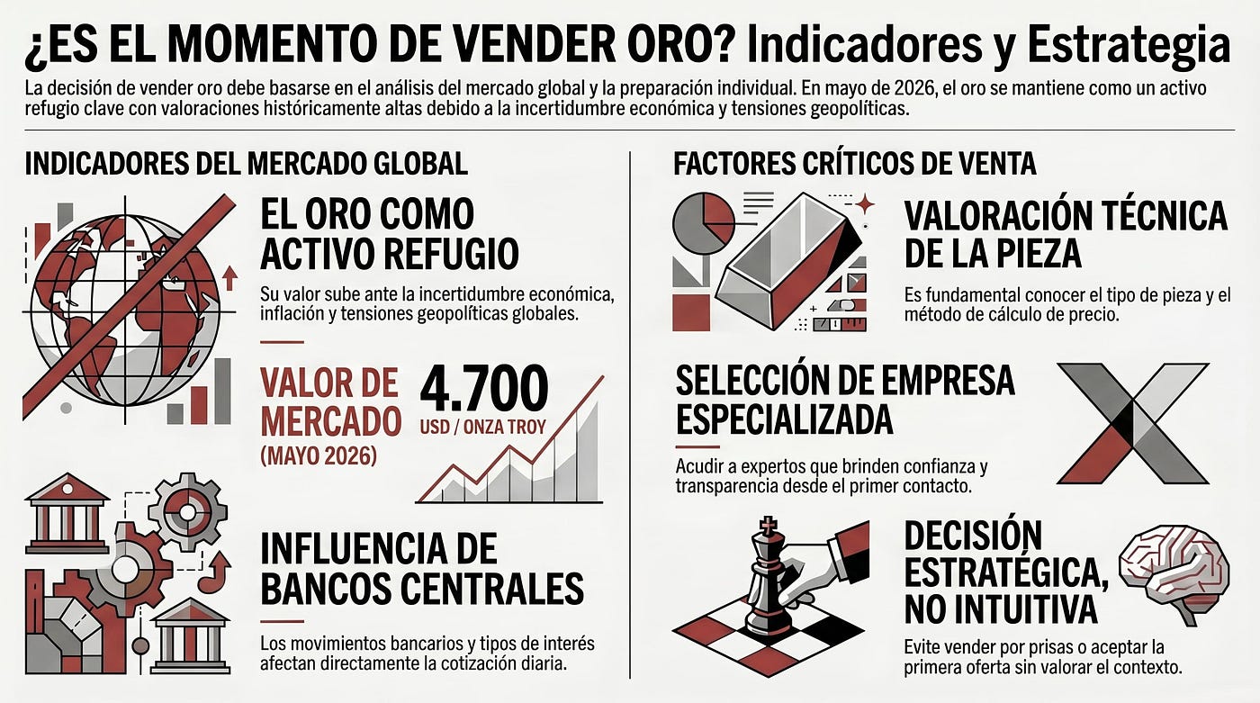 ¿Es buen momento para vender oro? Las señales clave que debes conocer