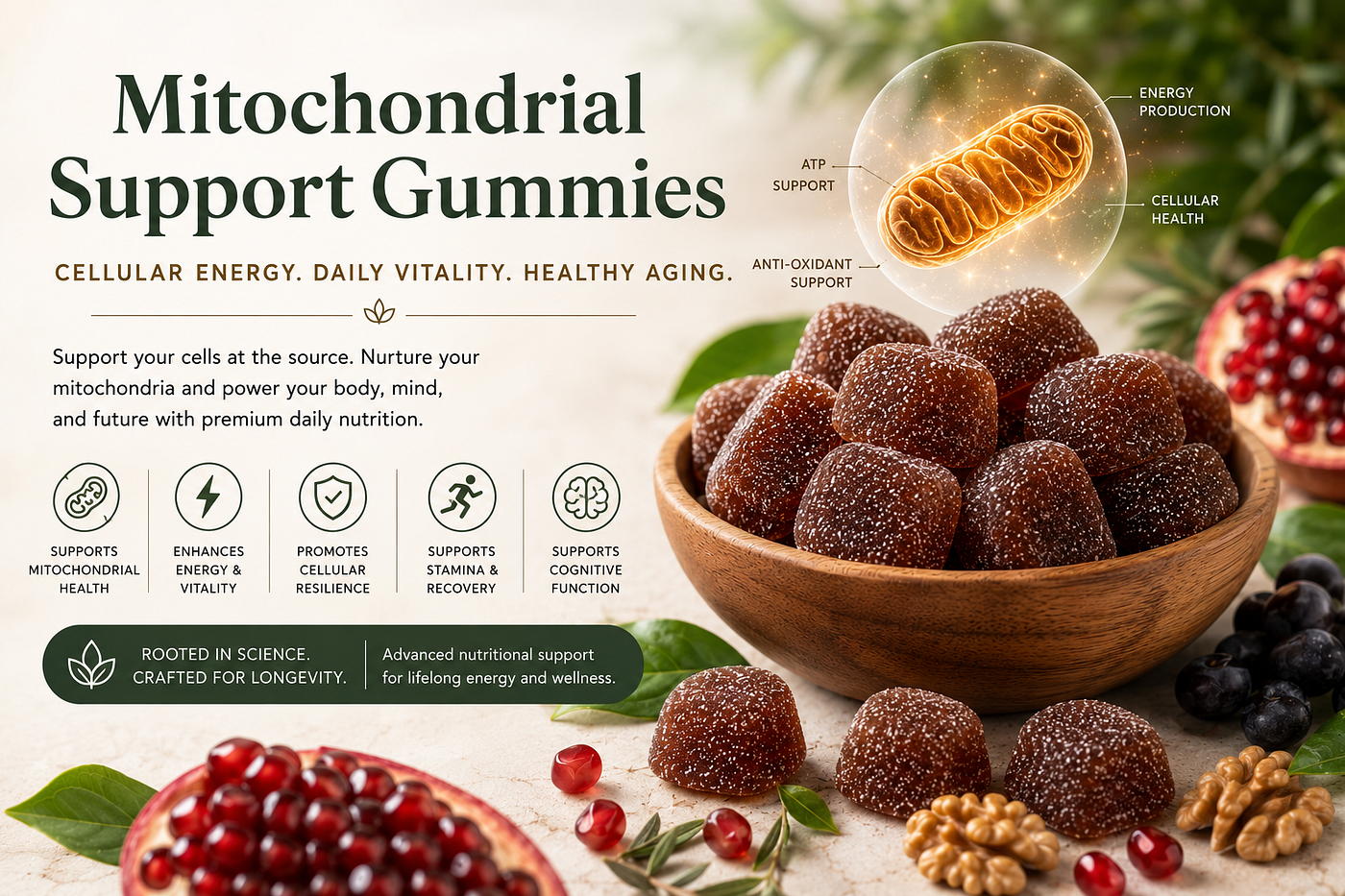 Mitochondrial Support Gummies: Why Cellular Energy May Be the Key to Healthy Aging