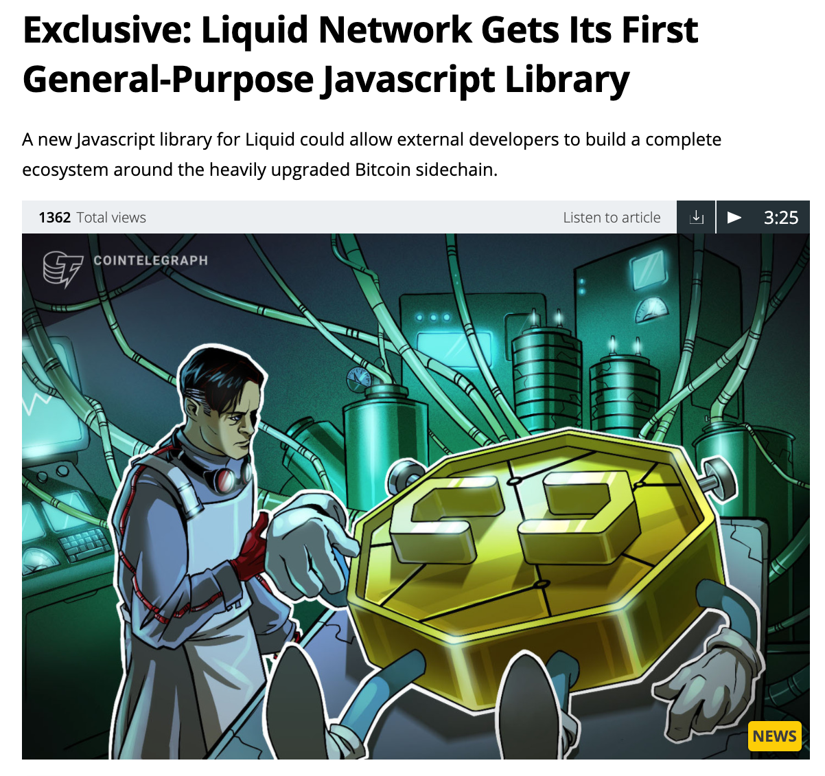 pTokens launch the first open-source JS library for Liquid Network | by  pNetwork Team | Medium