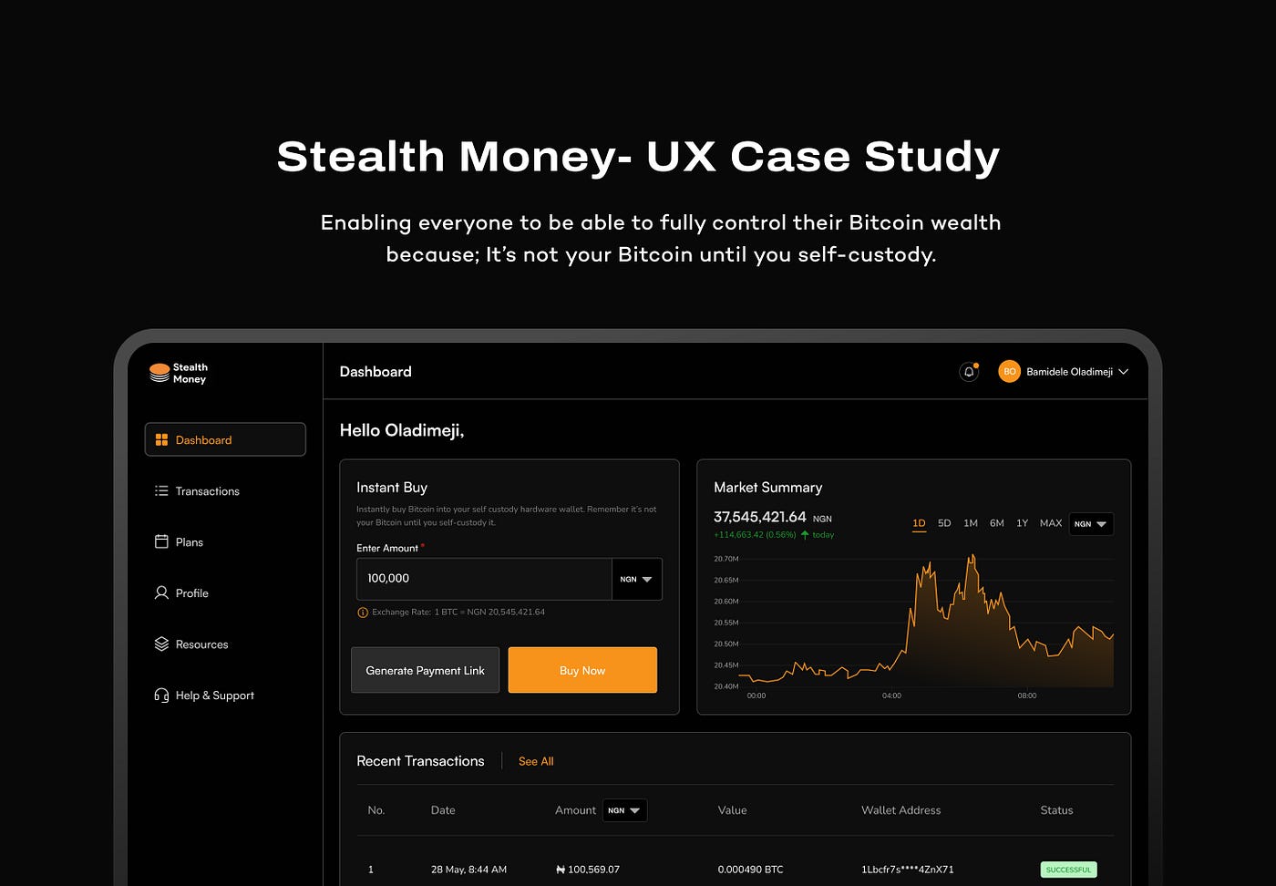 Stealth Money: Fostering a Culture of Empowered Bitcoin Self-Custody in  Africa(Case-Study) | by Thetimileyin | Medium