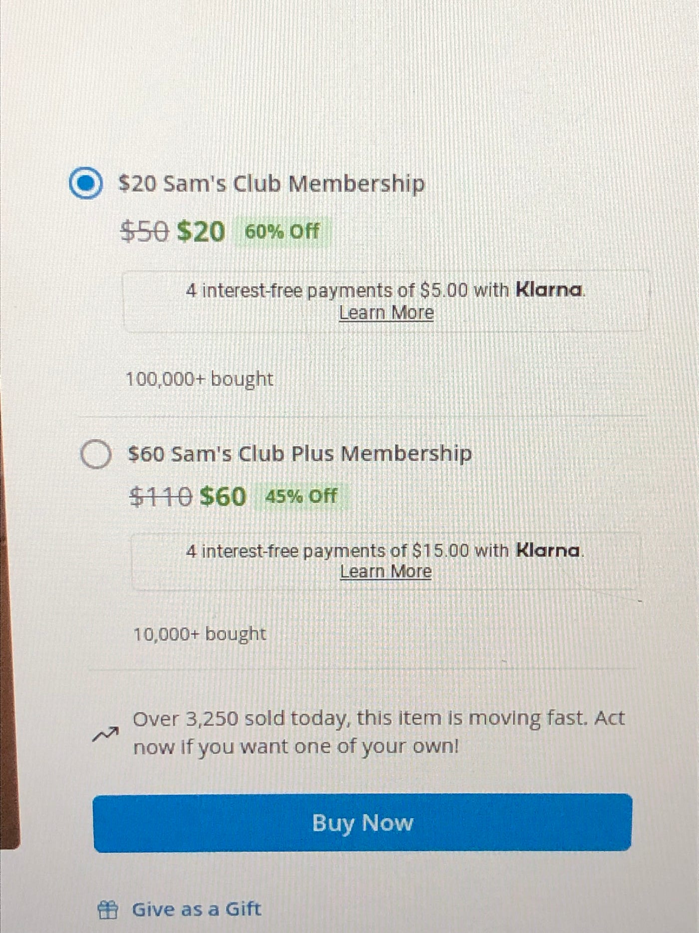 Sam's Club membership deal: How to join for $20 right now