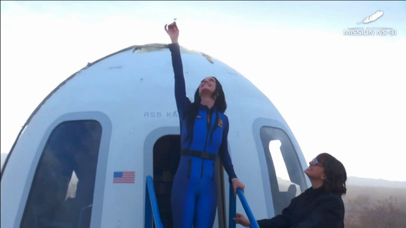 Katy Perry's 11 Minutes in Space Isn't Feminism — It's Expensive PR | by  Stella R | Apr, 2025 | Medium