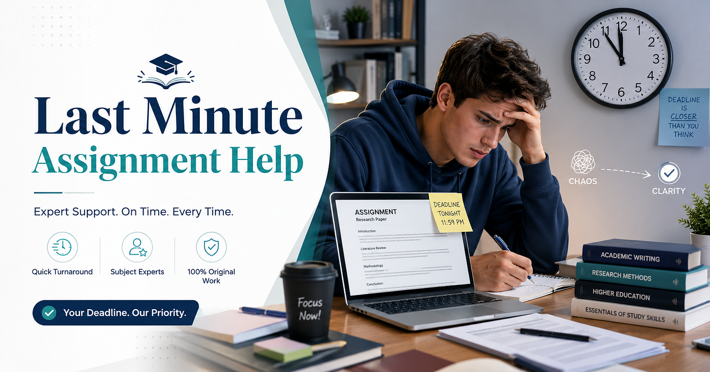 Last Minute Assignment Help: A Smart Way for Students to Handle Urgent Deadlines
