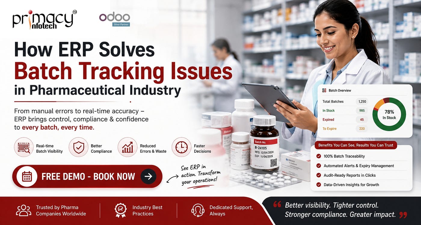 How ERP Solves Batch Tracking Issues in Pharmaceutical Industry