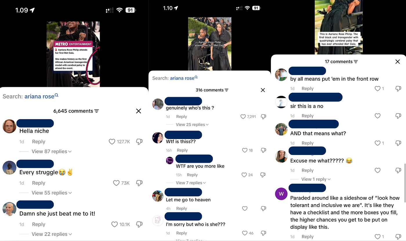 Negative sentiments on TikTok, source: tiktok.com