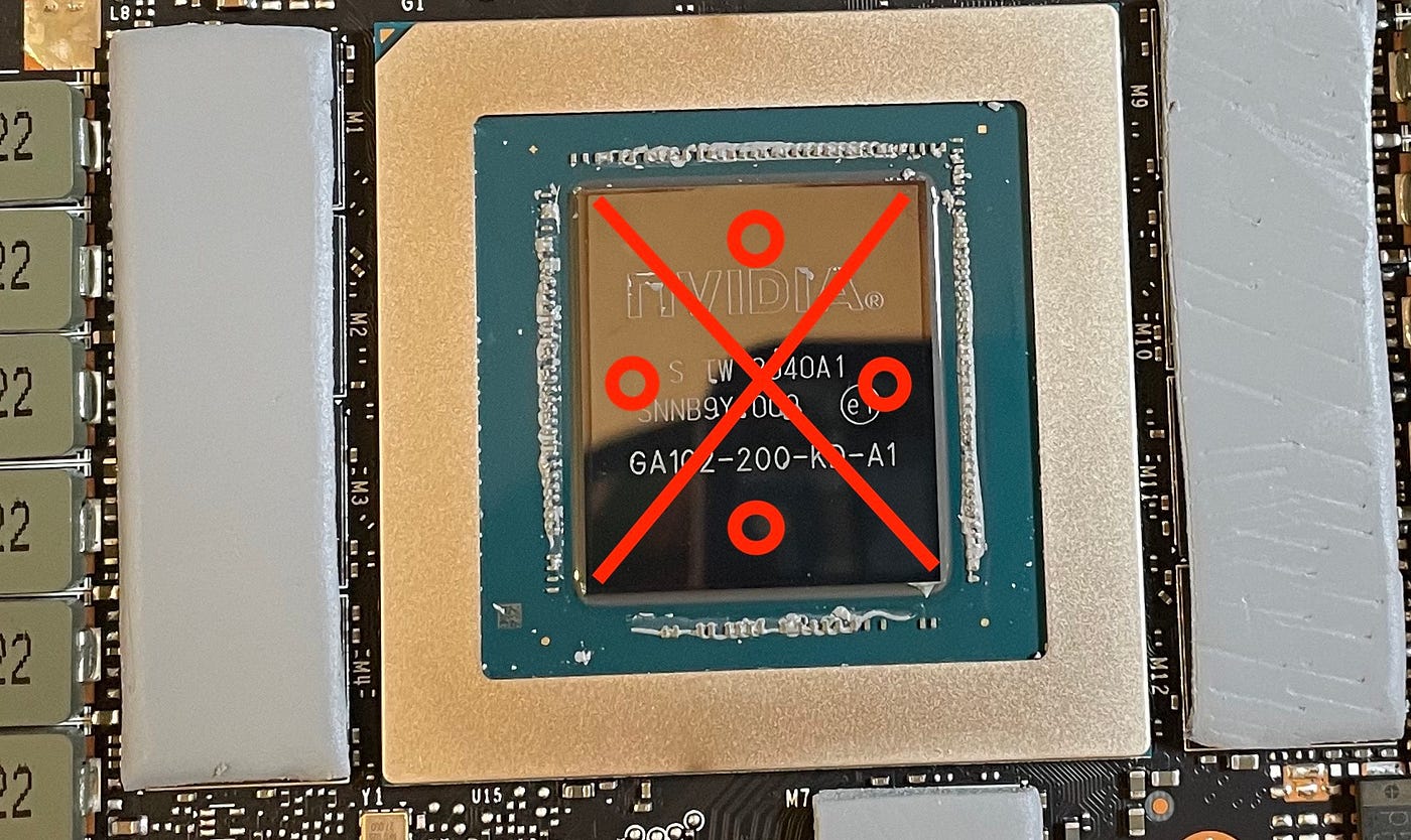 THERMAL PAD SIZES ON NVIDIA – GeForce RTX 3080 Founders Edition –