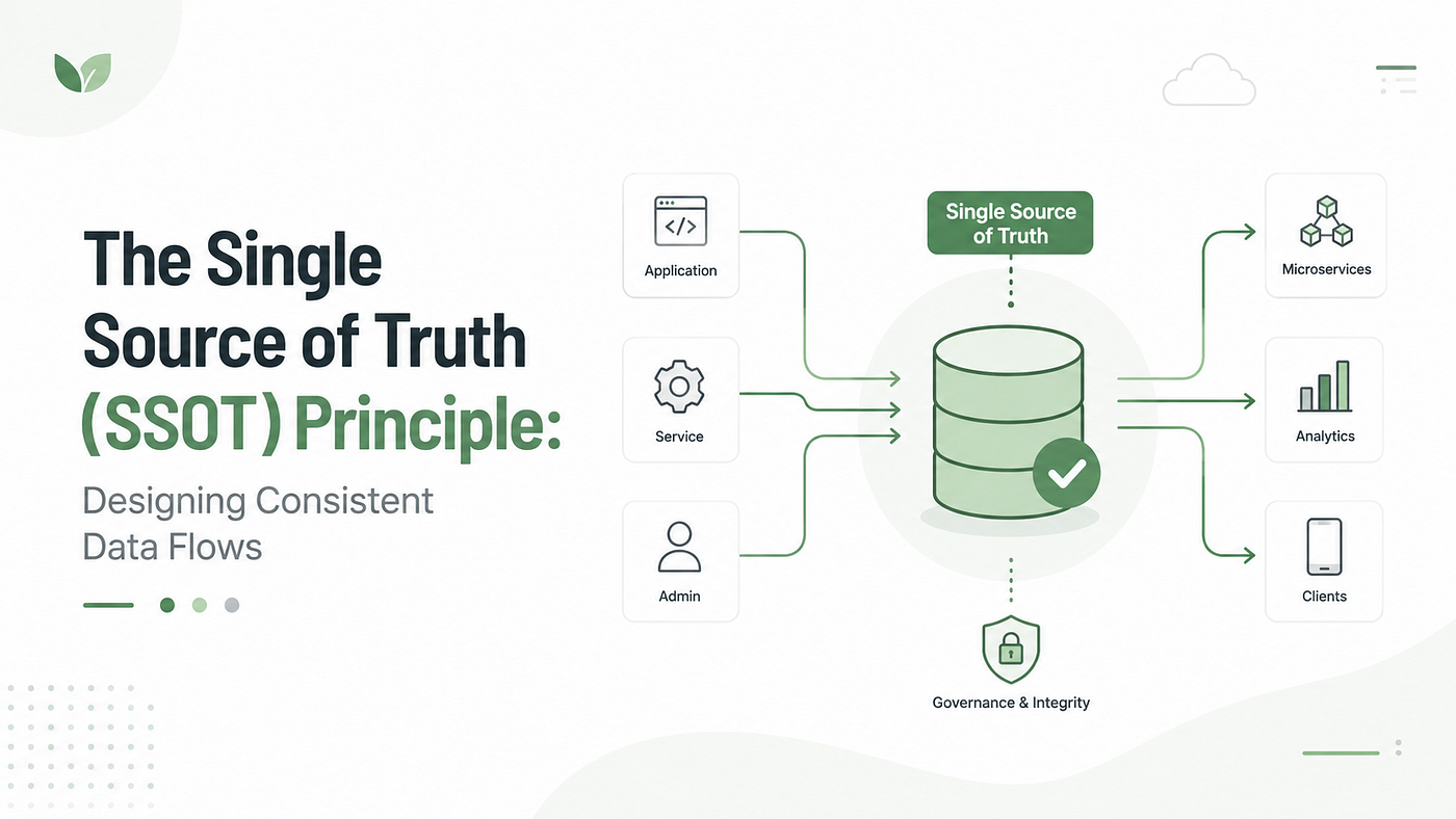 The Single Source of Truth (SSOT) Principle: Designing Consistent Data Flows