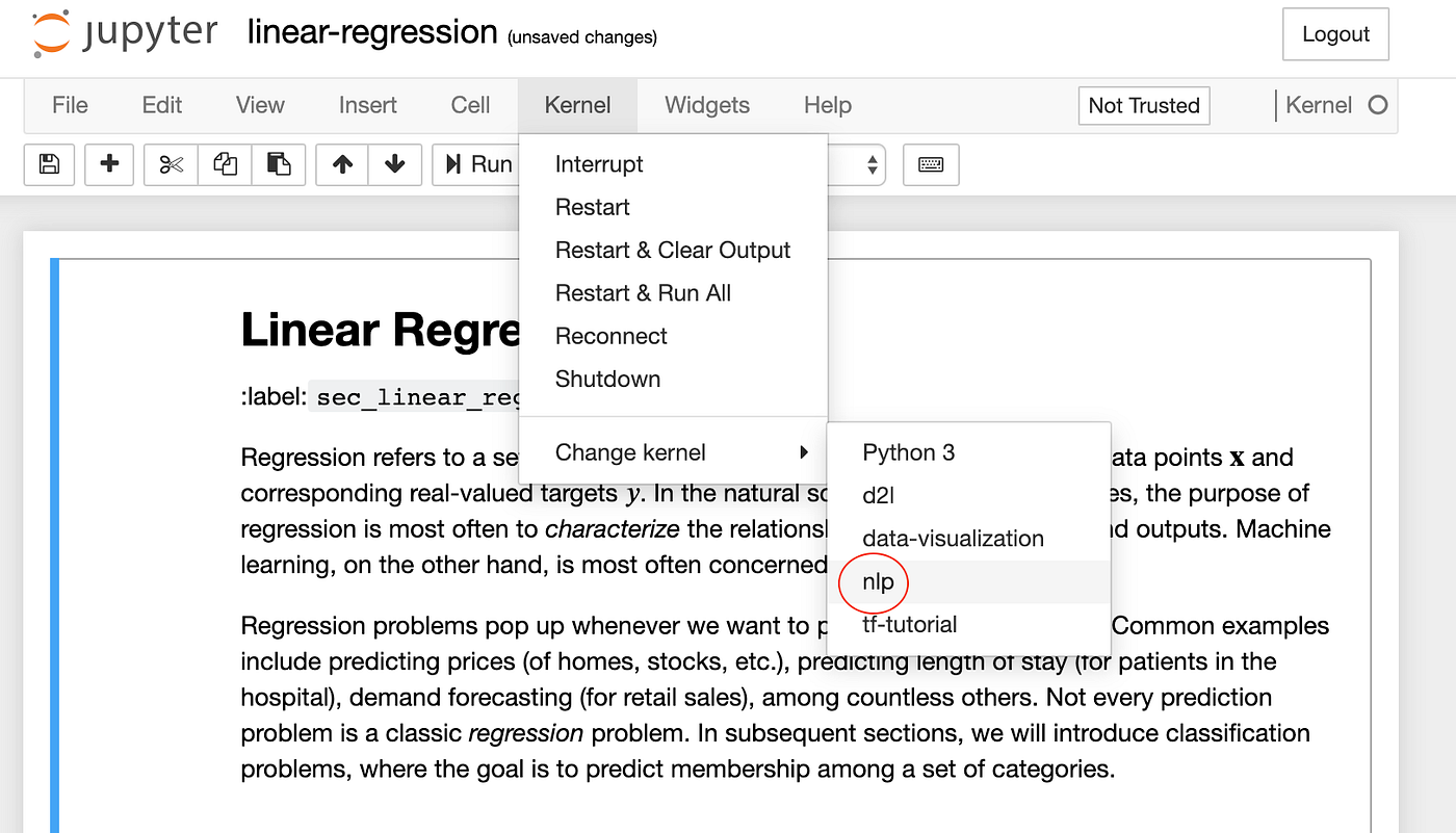 Create Virtual Environment using “virtualenv” and add it to Jupyter  Notebook | by B. Chen | Towards Data Science