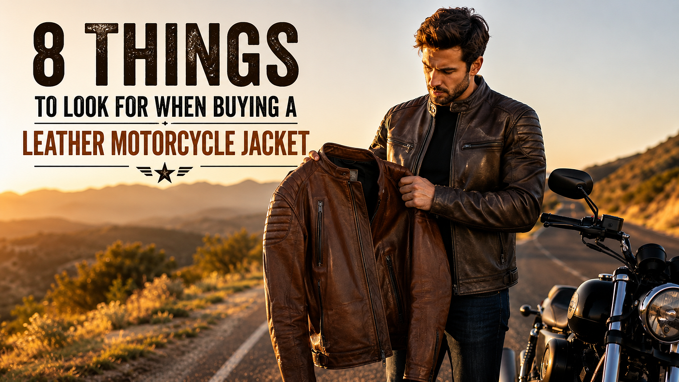 8 Things to Look for When Buying a Leather Motorcycle Jacket