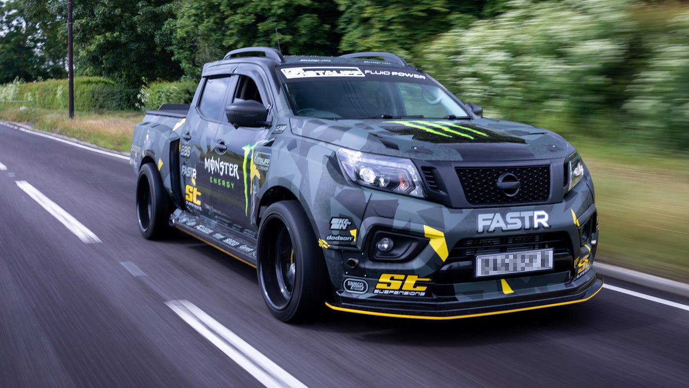 Nissan Navara-R is a pickup truck with a 1,000-hp GT-R coronary heart