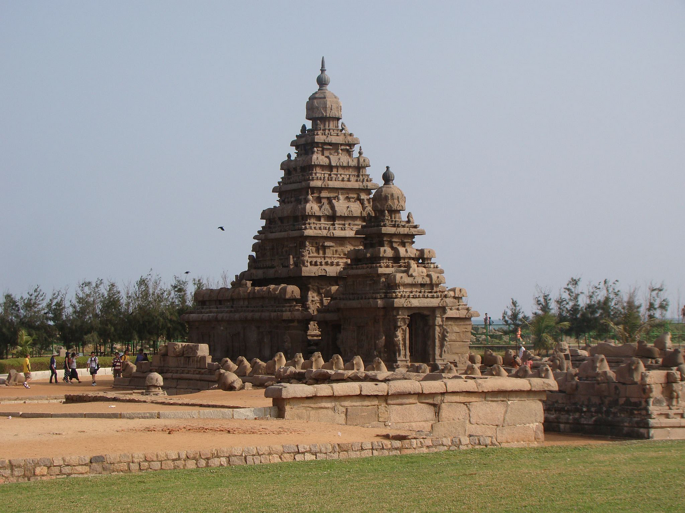 Famous tamil nadu landmark  shore temple world heritage site in  mahabalipuram tamil nadu india  CanStock