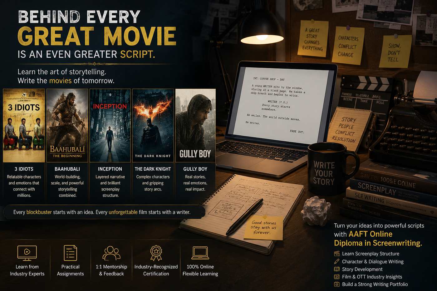 From Bollywood to Blockbusters: What Great Movies Teach About Screenwriting