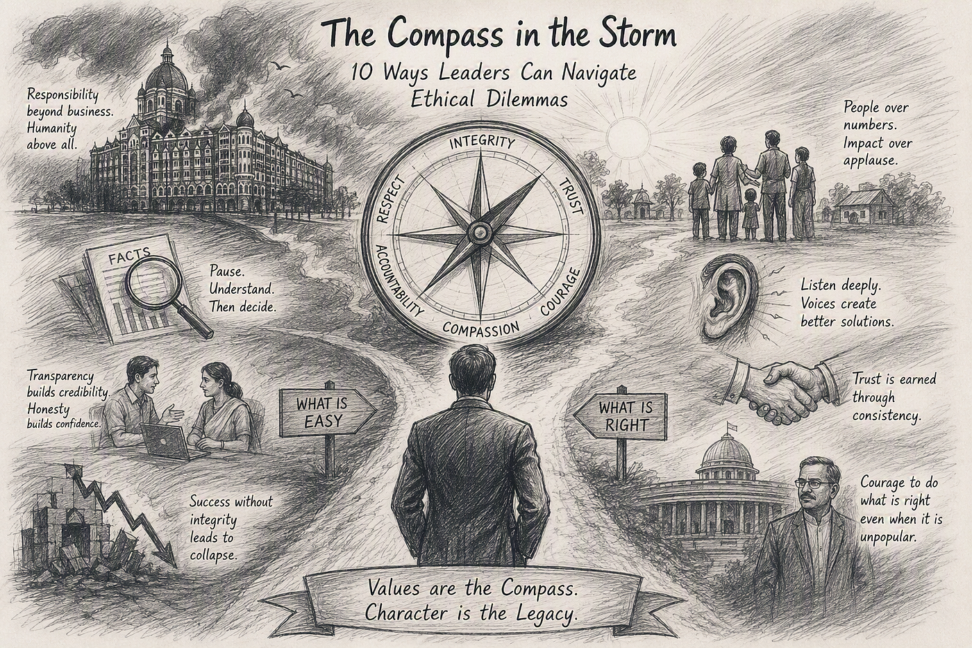 The Compass in the Storm: 10 Ways Leaders Can Navigate Ethical Dilemmas