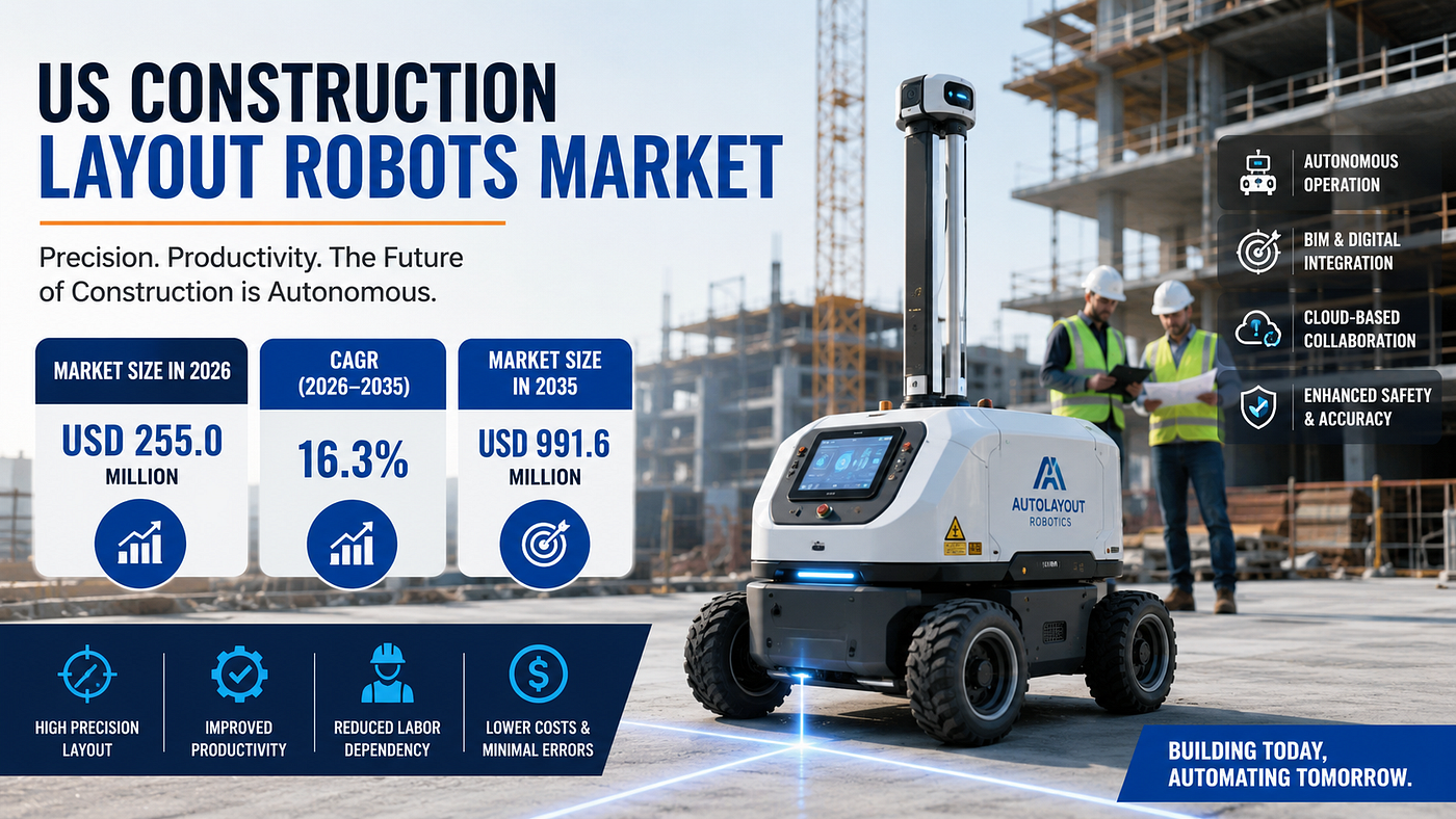 US Construction Layout Robots Market Size, Growth 2026–2035