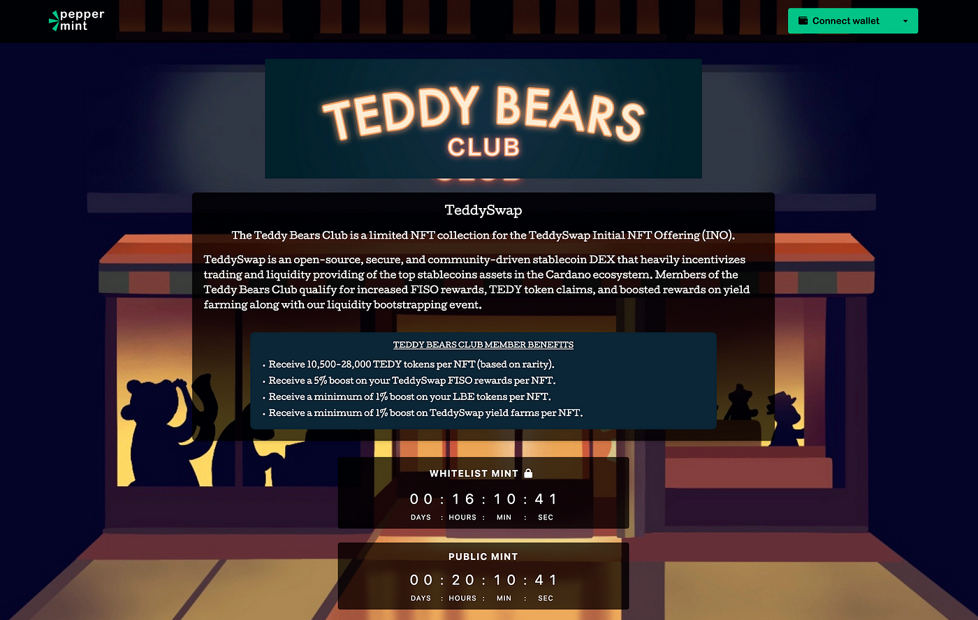 Teddy Bears Club — Website and Whitelist | by TeddySwap | Medium