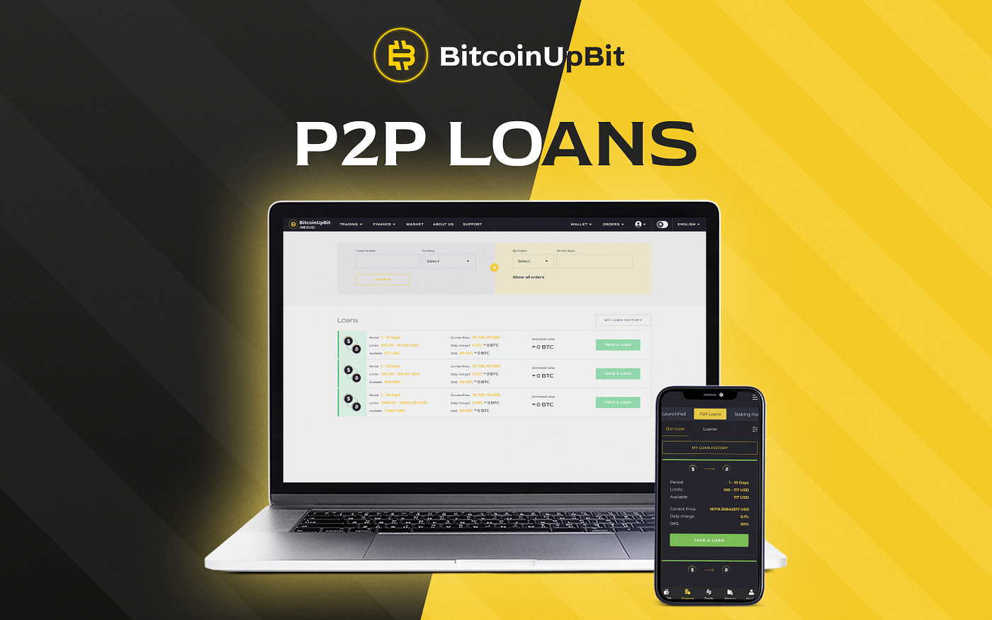 P2P loans on BitcoinUpBit