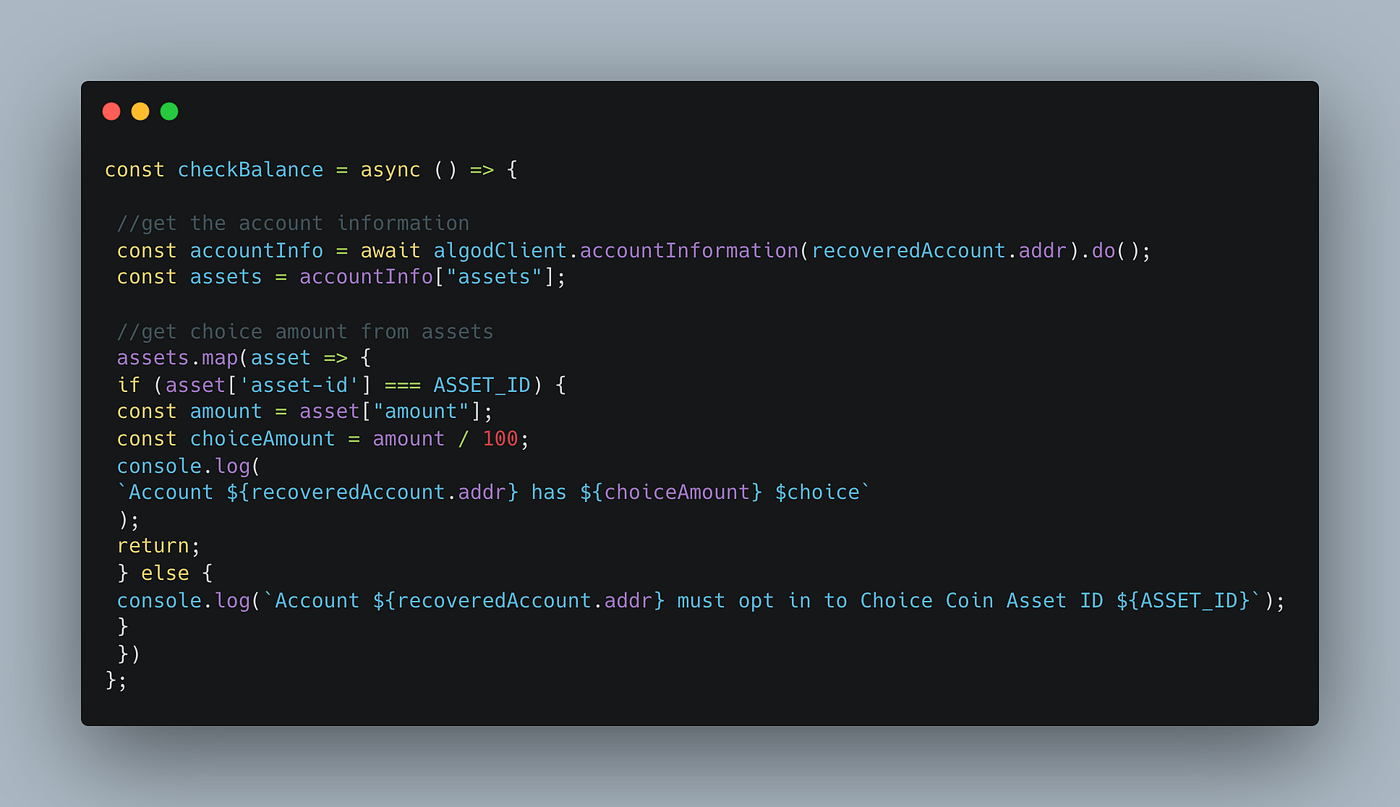 Build a decentralized voting app with Choice Coin and Javascript algorand  SDK Using NodeJs | by Samuel Tosin | CoinsBench