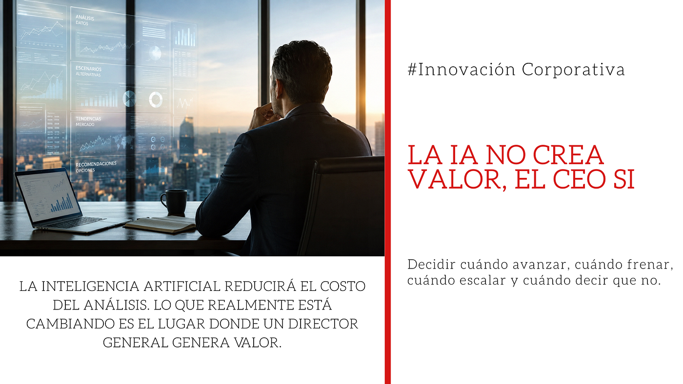 La IA no crea valor. El CEO sí.