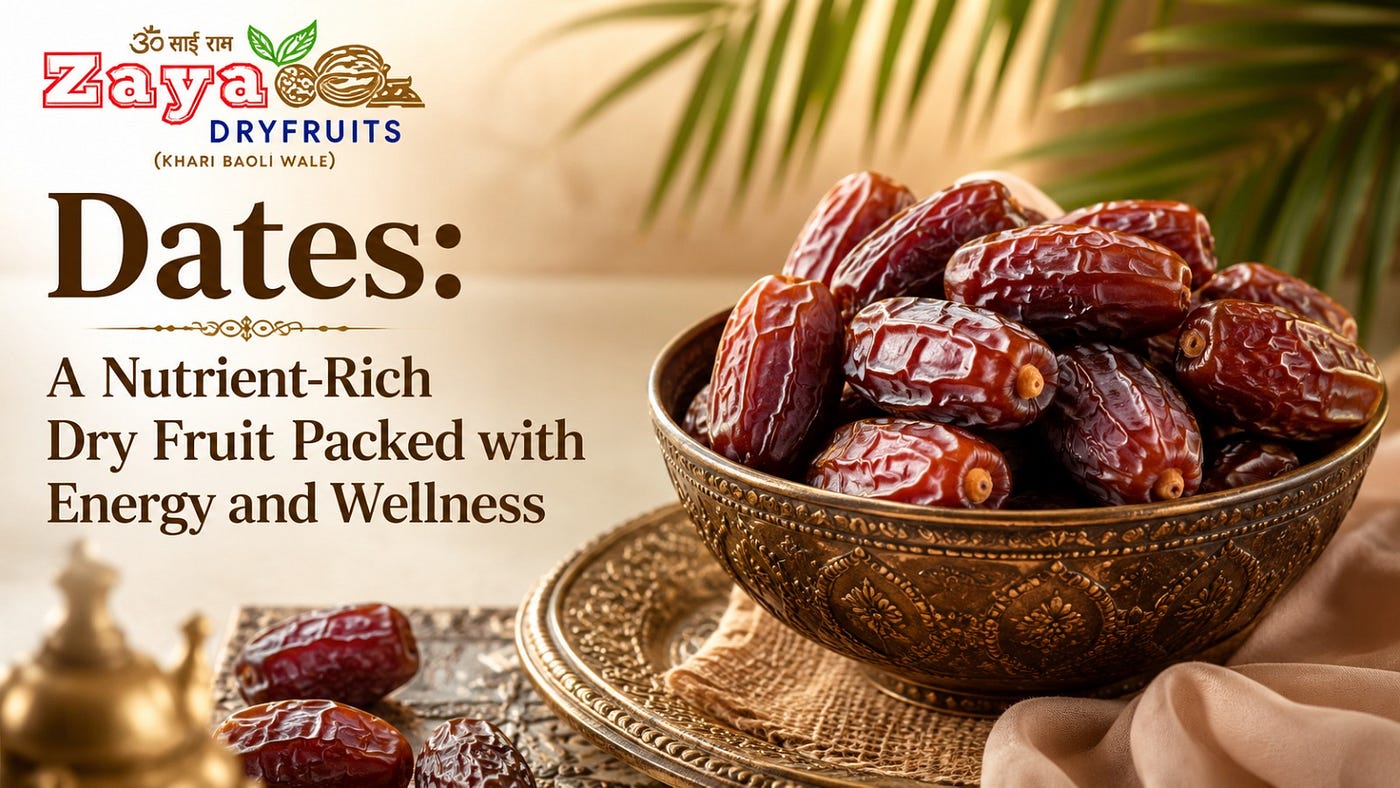 Dates: A Nutrient-Rich Dry Fruit Packed with Energy and Wellness