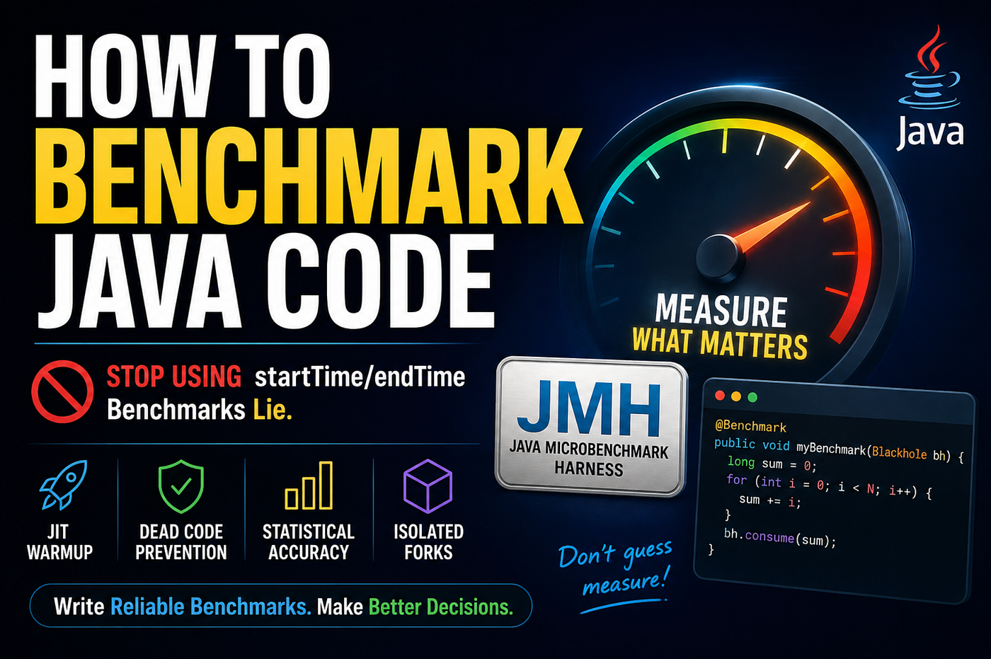 How to Benchmark Java Code Properly