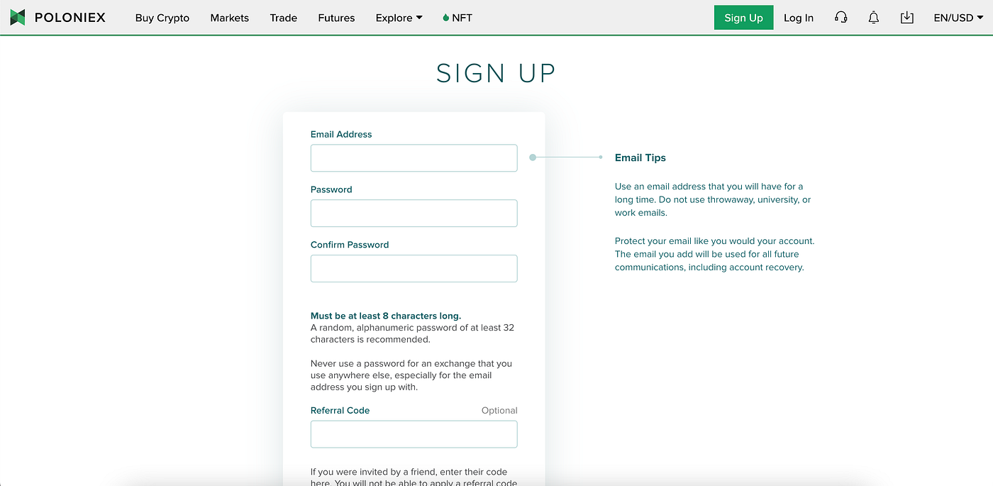 Poloniex account sign-up guide | The Poloniex blog