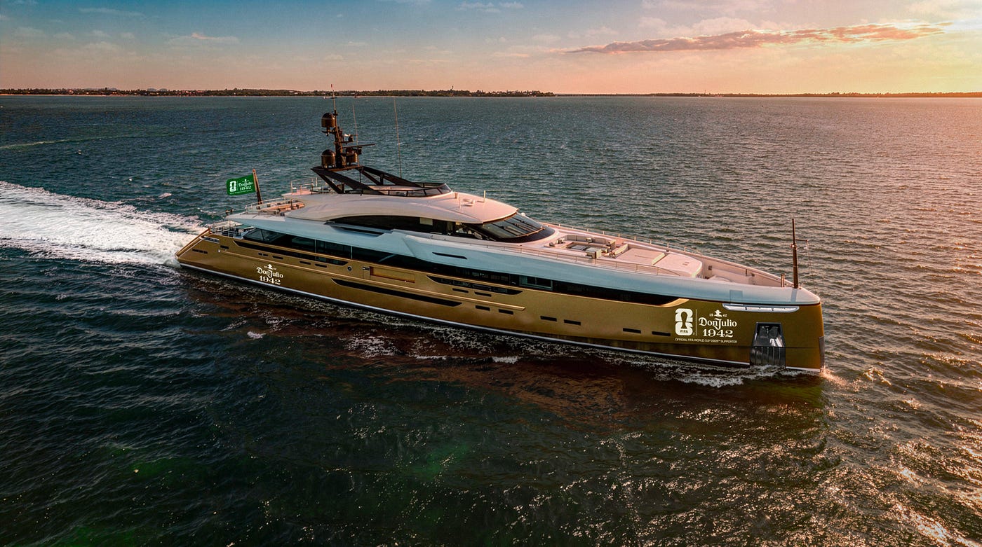 Don Julio 1942 Is Parking a 200-Foot Megayacht at Chelsea Piers for the World Cup Final