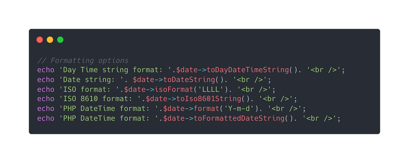 Intro to Carbon Package: A PHP Extension of DateTime | by Astar Bekturov |  t14g | Medium