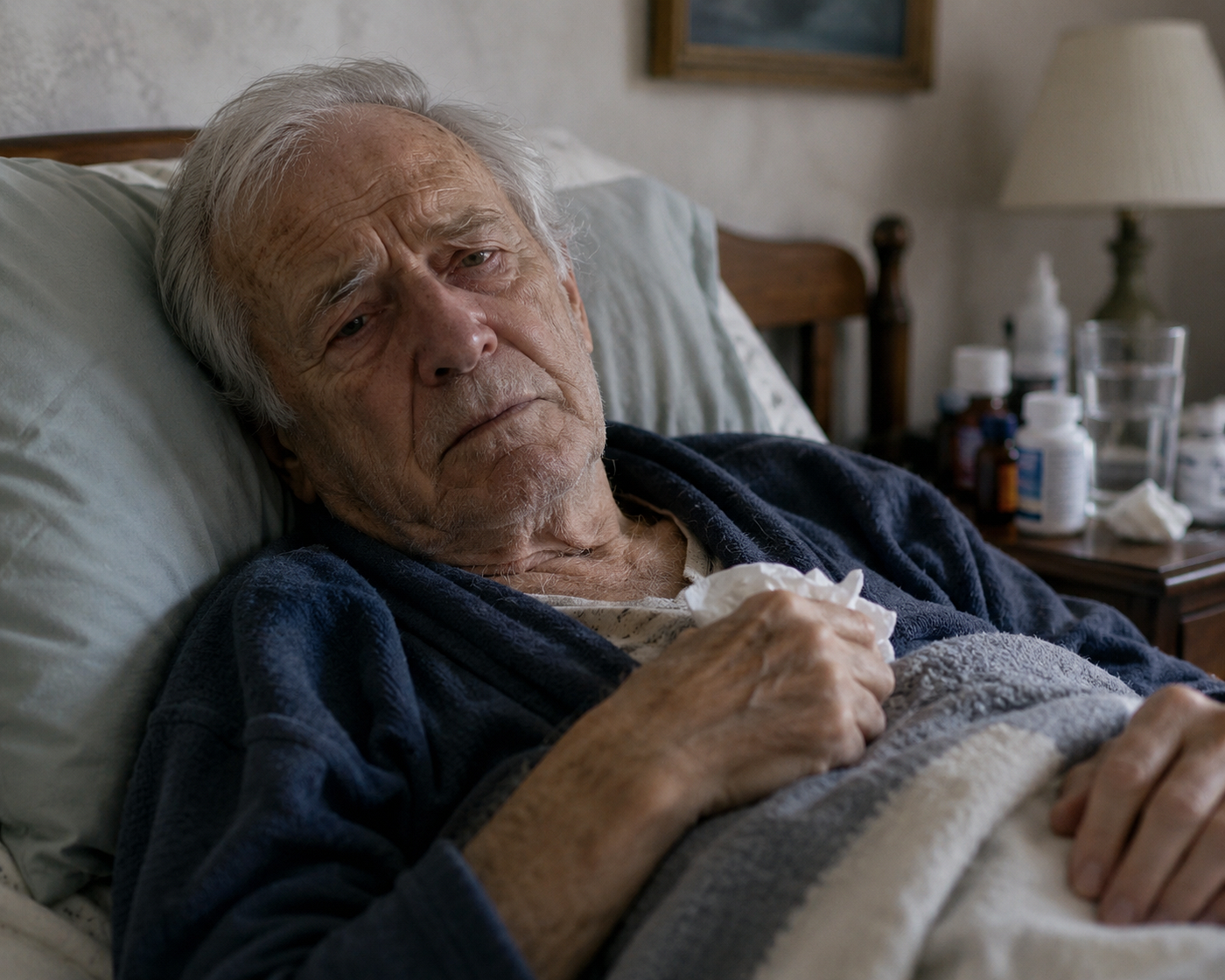 In old age listen to your body. Image created with AI