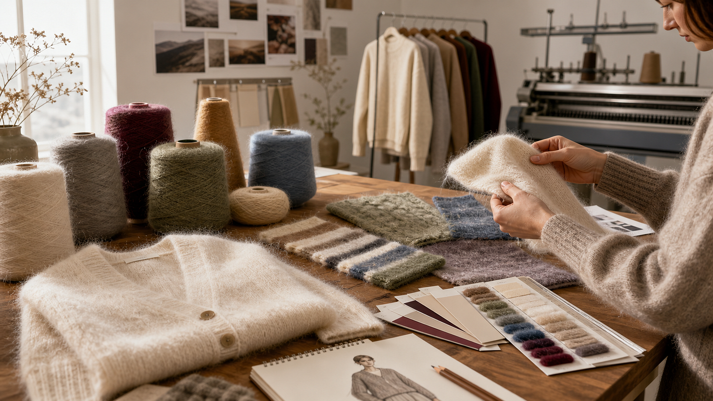 Mohair Sweaters for European Brands: Blend Ratios, Gauges and Supplier Guide