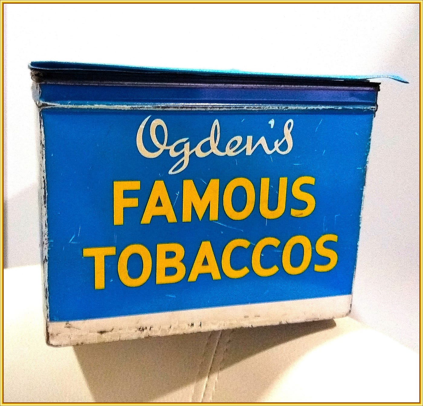 ogden tobacco Family tobacco tin brings fame ... almost