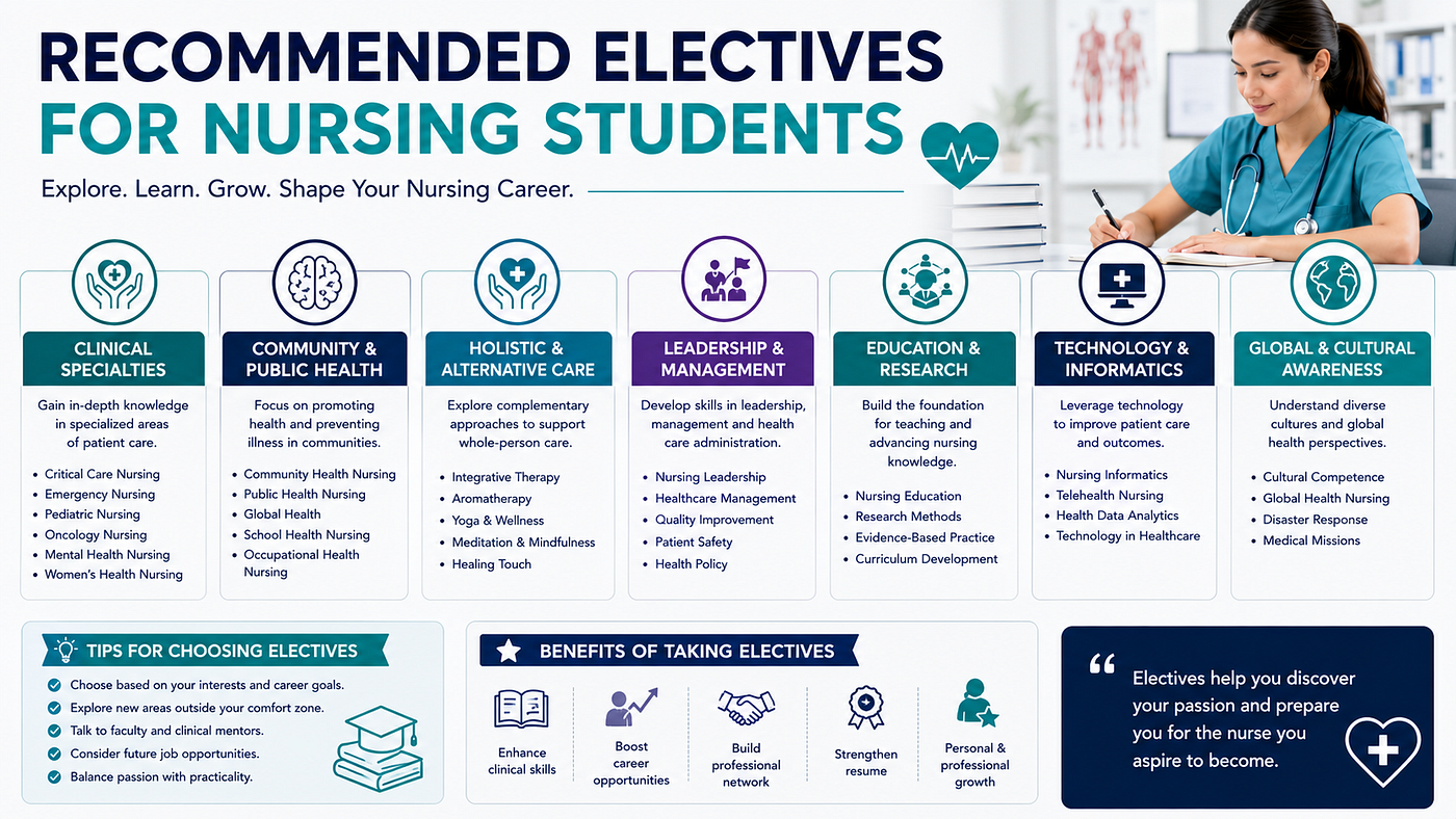 Recommended electives for nursing students