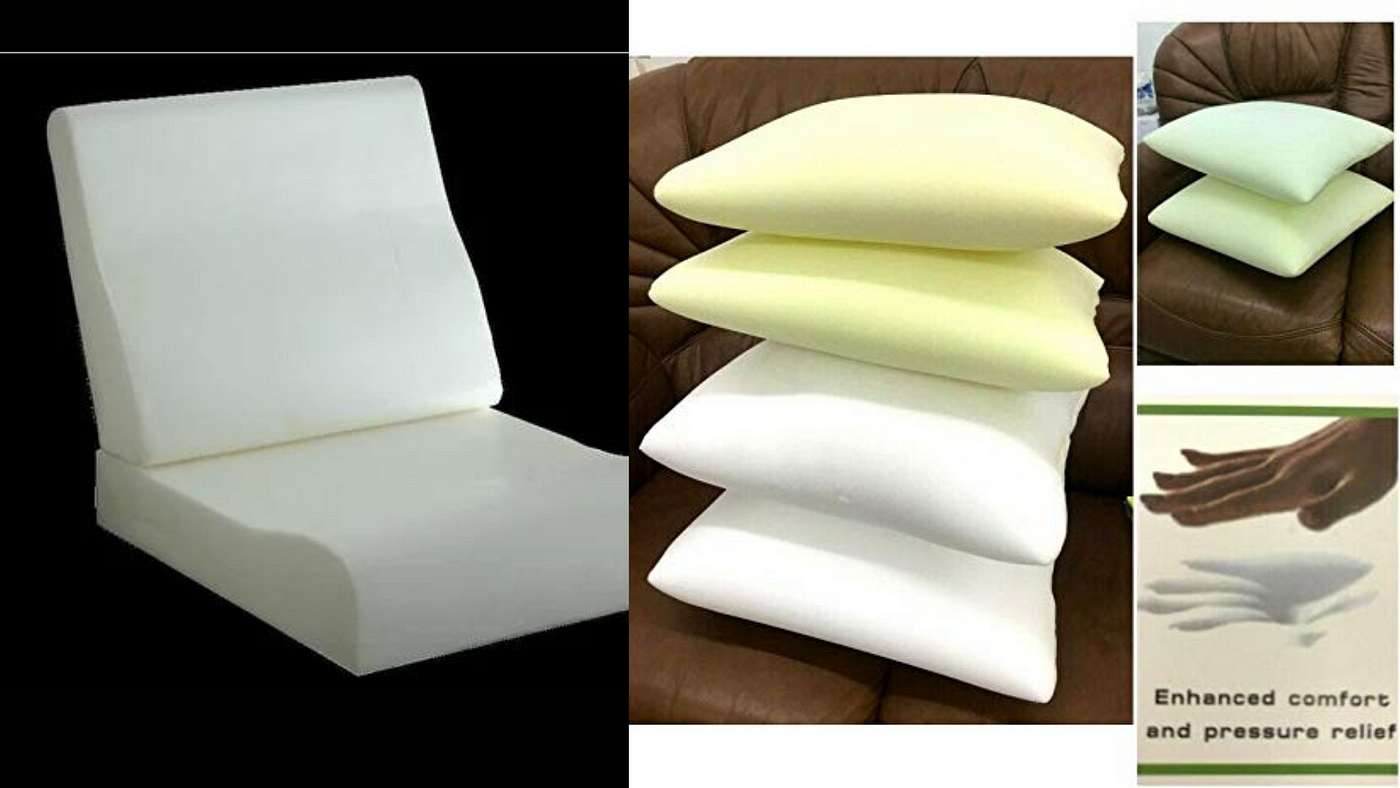 Different foam types available for sofa cushions