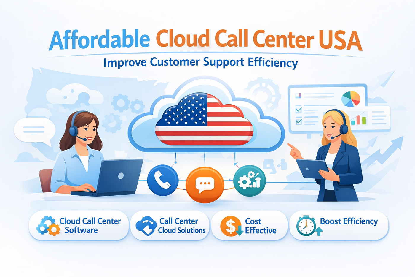 How can an Affordable Cloud Call Center USA improve customer support efficiency?