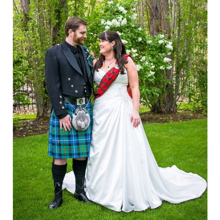 scottish wedding dress